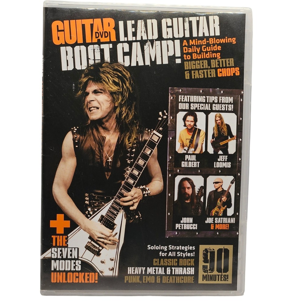 Guitar World Lead Guitar Boot Camp DVD Andy Aledort Satriani Petrucci Gilbert